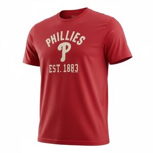 MLB Merchandise Phillies Red Short Sleeve Tee